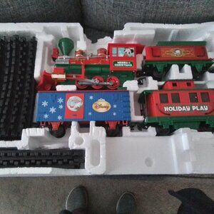 Disney Christmas battery operated train set. 2015